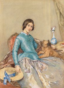 1849年、アリスフォード伯爵夫人のジェーンの肖像（WCを白で強調）